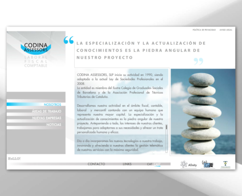 Development of corporate website CODINA ASSESSORS