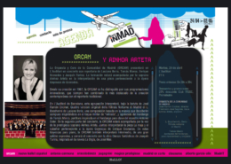 Development of the website for the cultural events "MADE IN MAD"