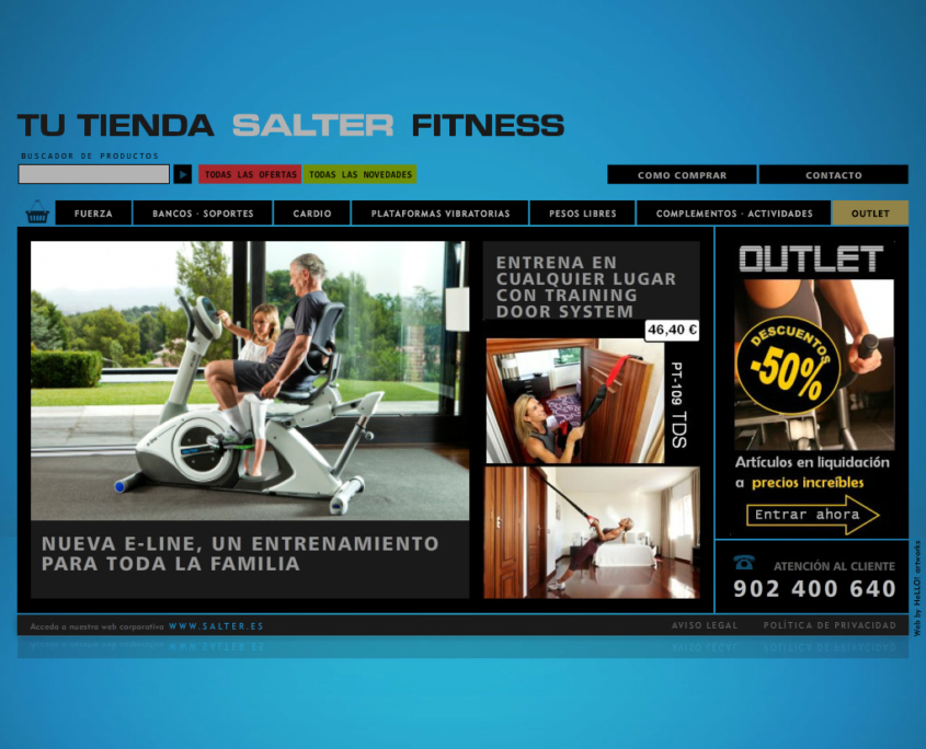 Desarrollo de la tienda online SALTER FITNESS